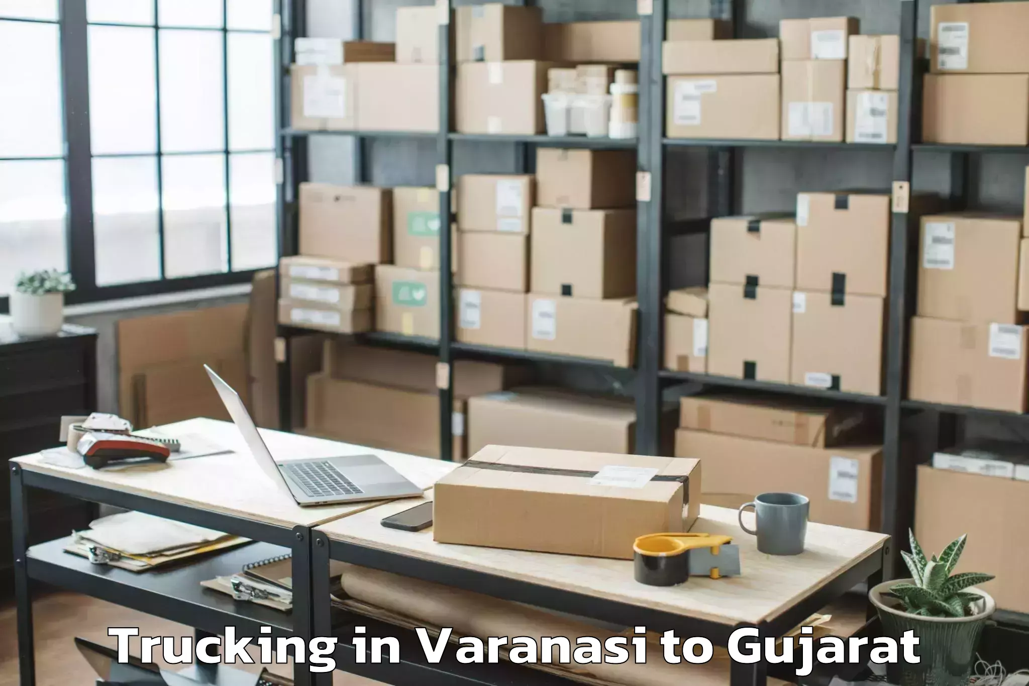 Professional Varanasi to Limbdi Trucking